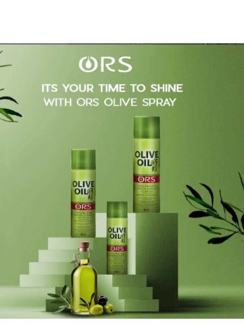 ORS Olive Oil Nourishing Hair Sheen Spray 85ml - Image 3